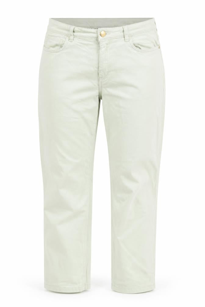 F&F Women Beige Mid Rise Straight Stretch Jeans UK 10