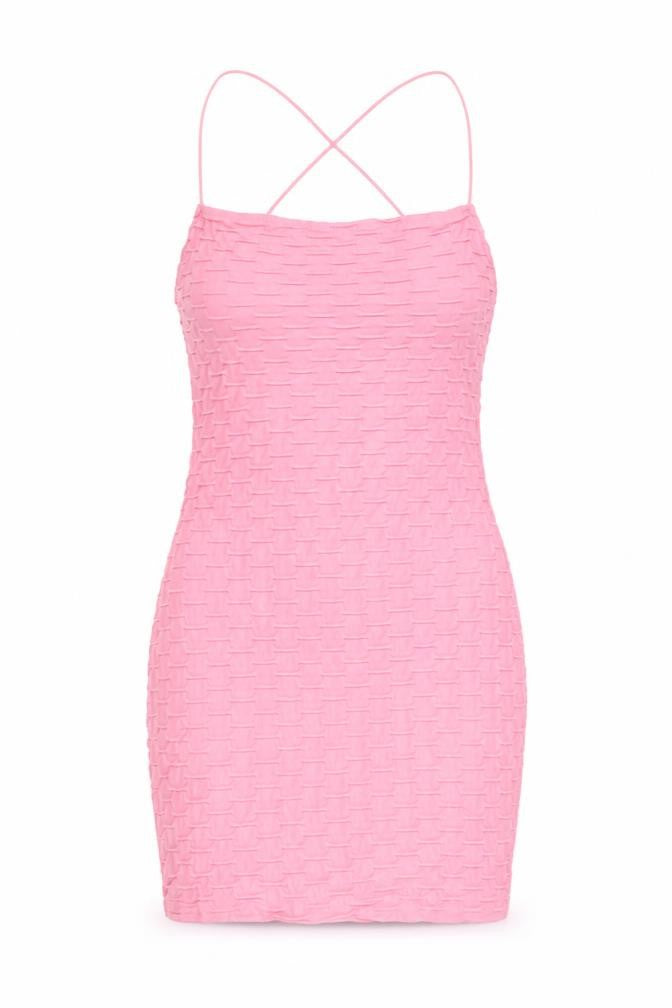 Bershka Women’s Pink Bodycon Sleeveless Short Dress Size S