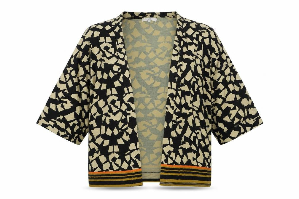 Next Women’s Multicoloured Kimono Blouse Size 12 Viscose Relaxed Fit