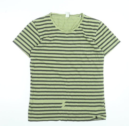 Mens UK Size L JACK & JONES Green  Cotton T-Shirt