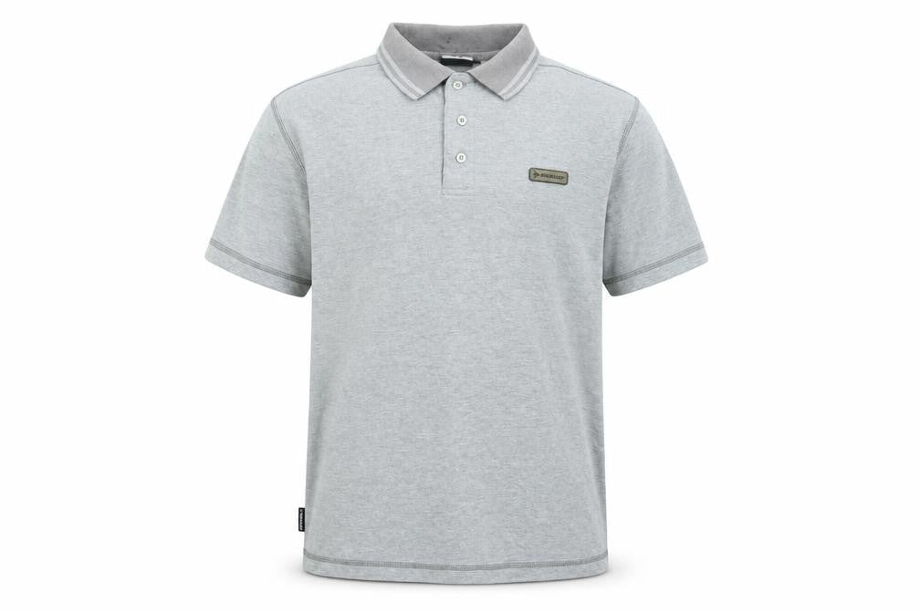 Dunlop Men's Grey Regular Fit Polo Shirt Size M Short Sleeve
