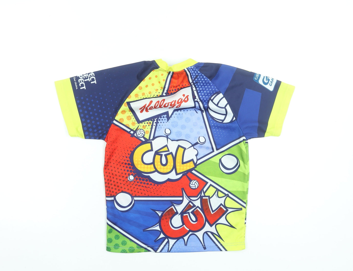 McKeever Boys Multicoloured Football Graphic Jersey T-Shirt Size 2 Years