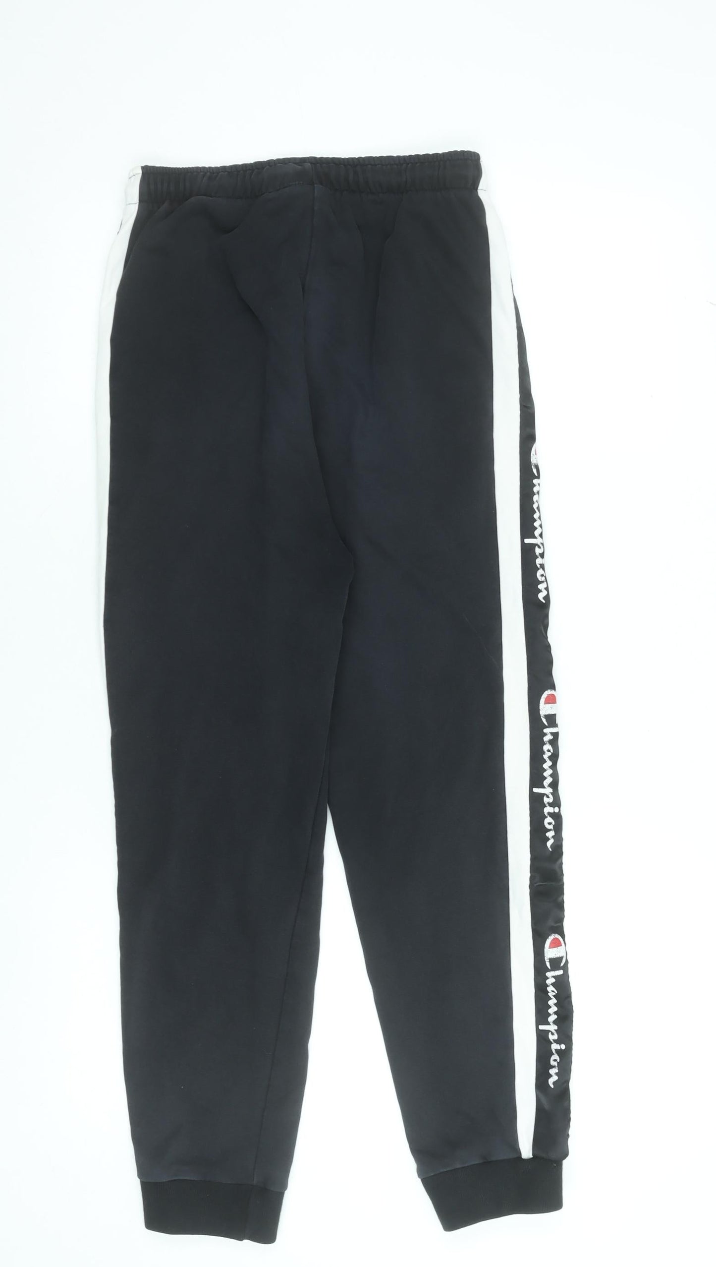 Champion Men's Black XL Jogger Trousers with Logo Side Panels