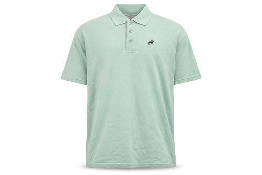 Paramour Sportif Men’s Green Polo Shirt Size L Classic Casual Cotton Blend