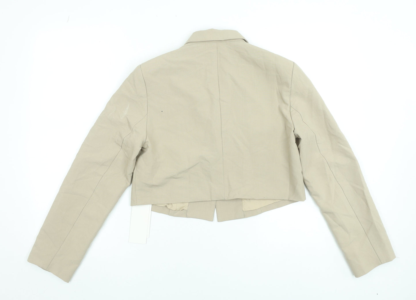 Dazy Women’s Beige Cropped Blazer Jacket Size M