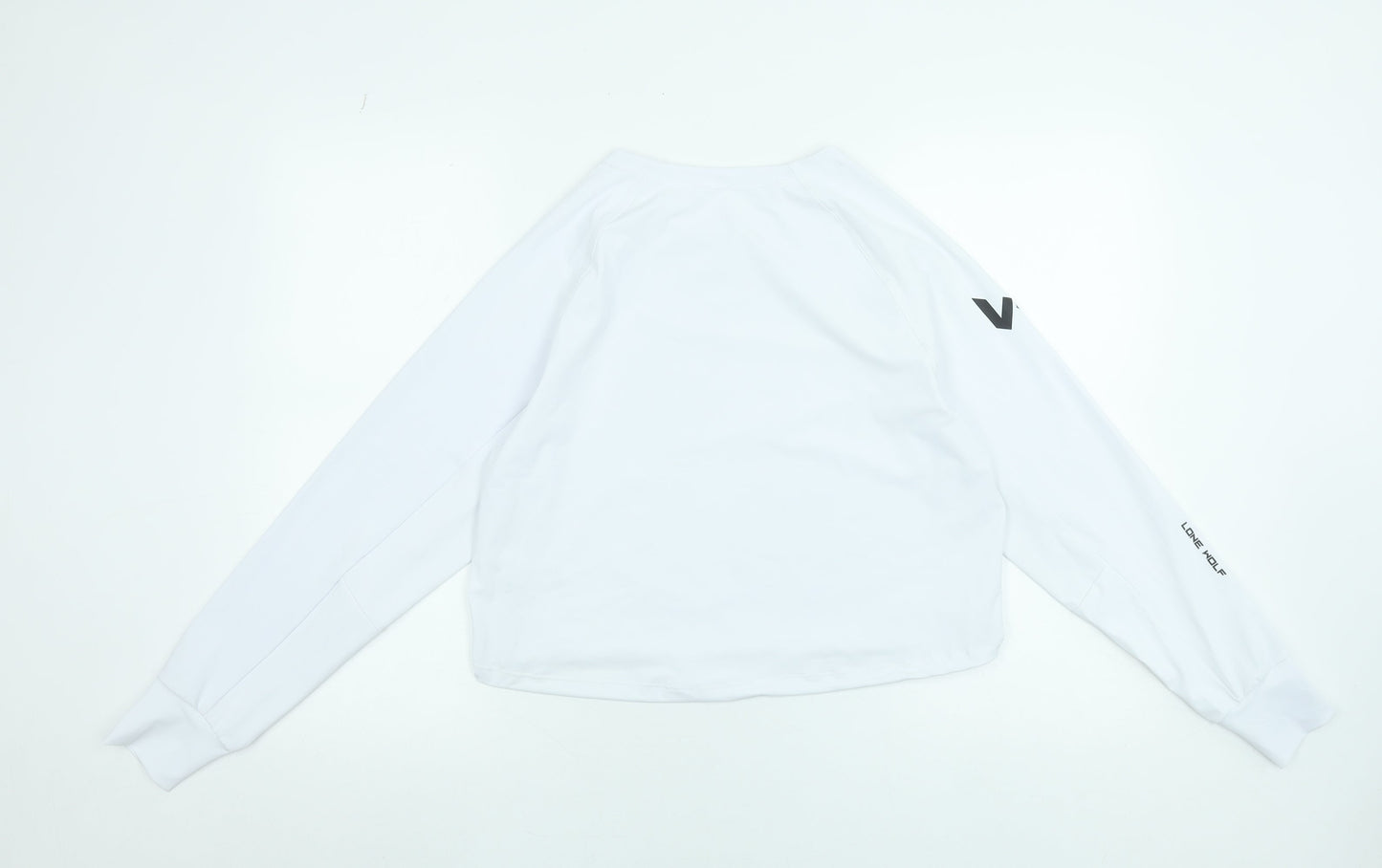 Lone Wolf Women’s White Long Sleeve Lightweight Activewear Top Size S
