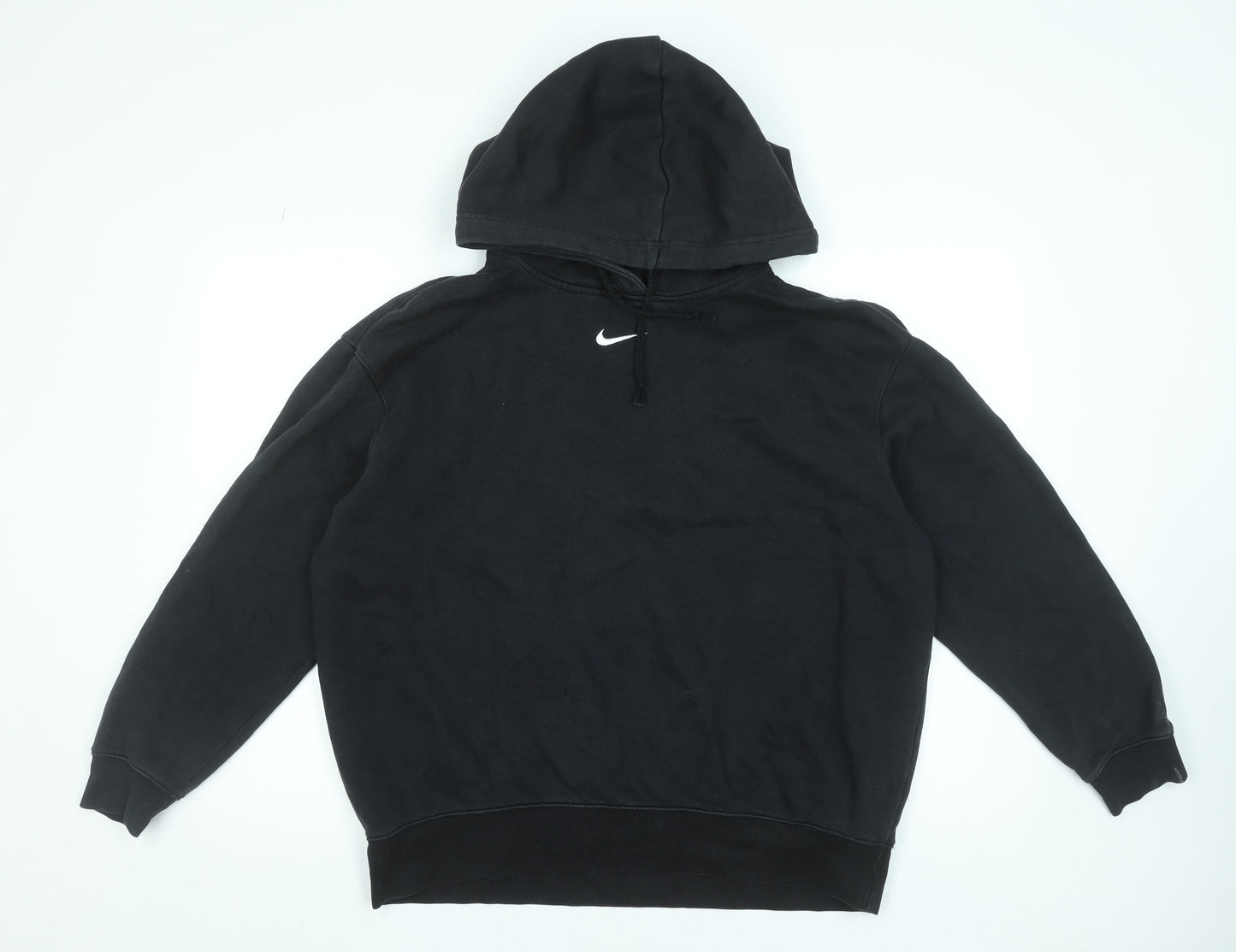 Nike Men's Black Pullover Hoodie M Regular Fit Sports Fleece