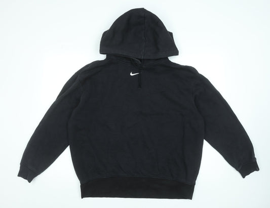 Nike Men's Black Pullover Hoodie M Regular Fit Sports Fleece