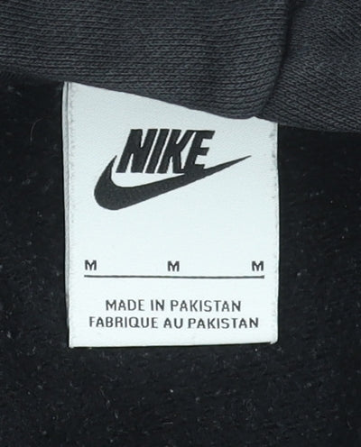 Nike Men's Black Pullover Hoodie M Regular Fit Sports Fleece