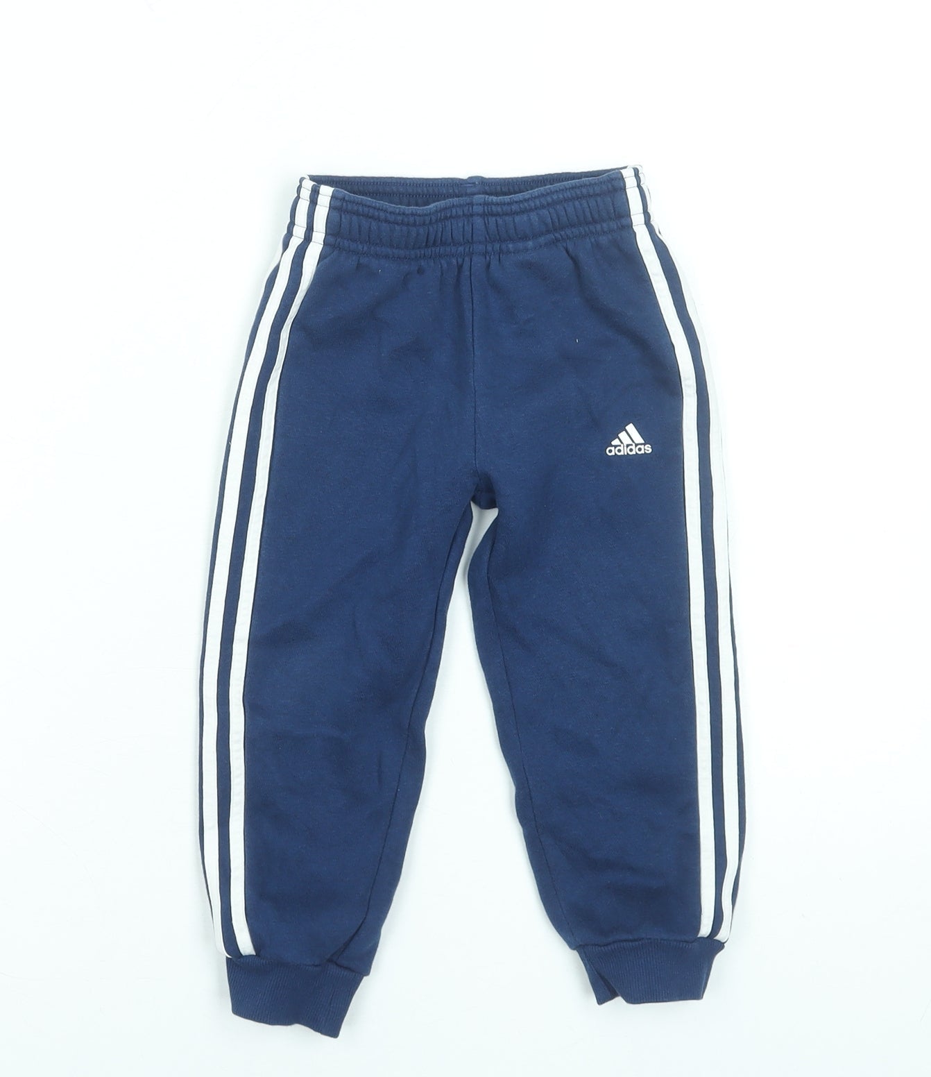 Adidas Unisex Baby Blue Track Pants 18-24 Months Cotton Blend