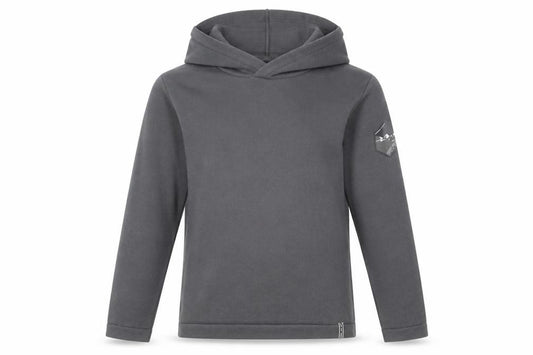 Jack & Jones Boys Grey Hooded Pullover Jumper Size 164 Cotton Blend
