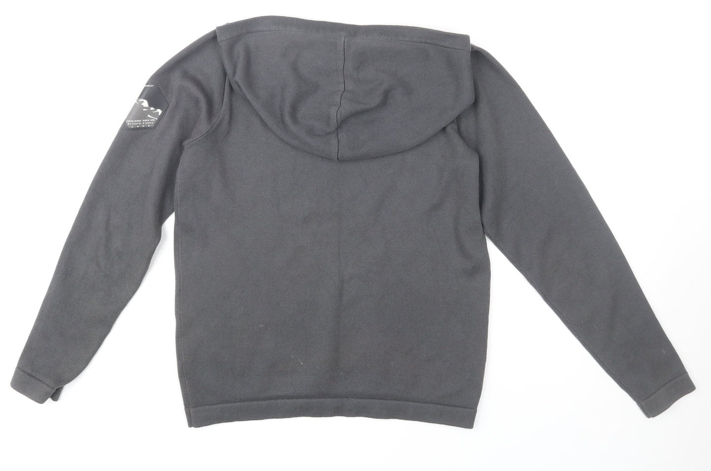 Jack & Jones Boys Grey Hooded Pullover Jumper Size 164 Cotton Blend