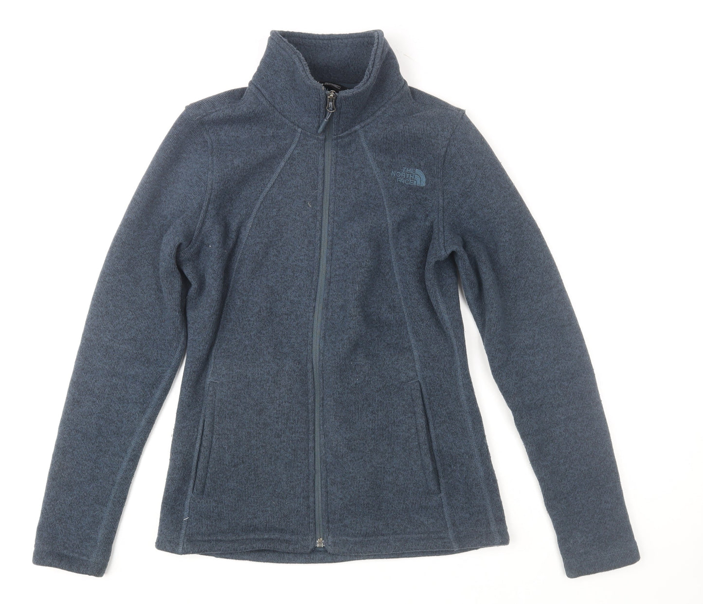 The North Face Womens Blue Fleece Full Zip Jacket Size M