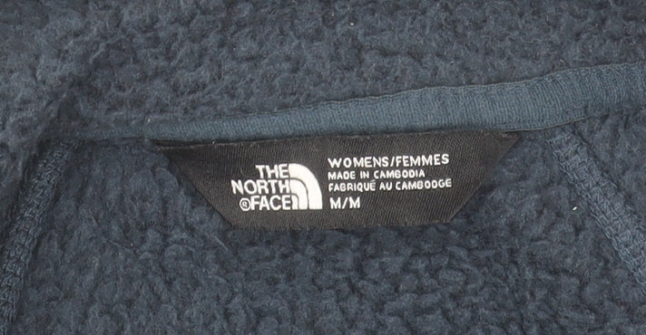 The North Face Womens Blue Fleece Full Zip Jacket Size M