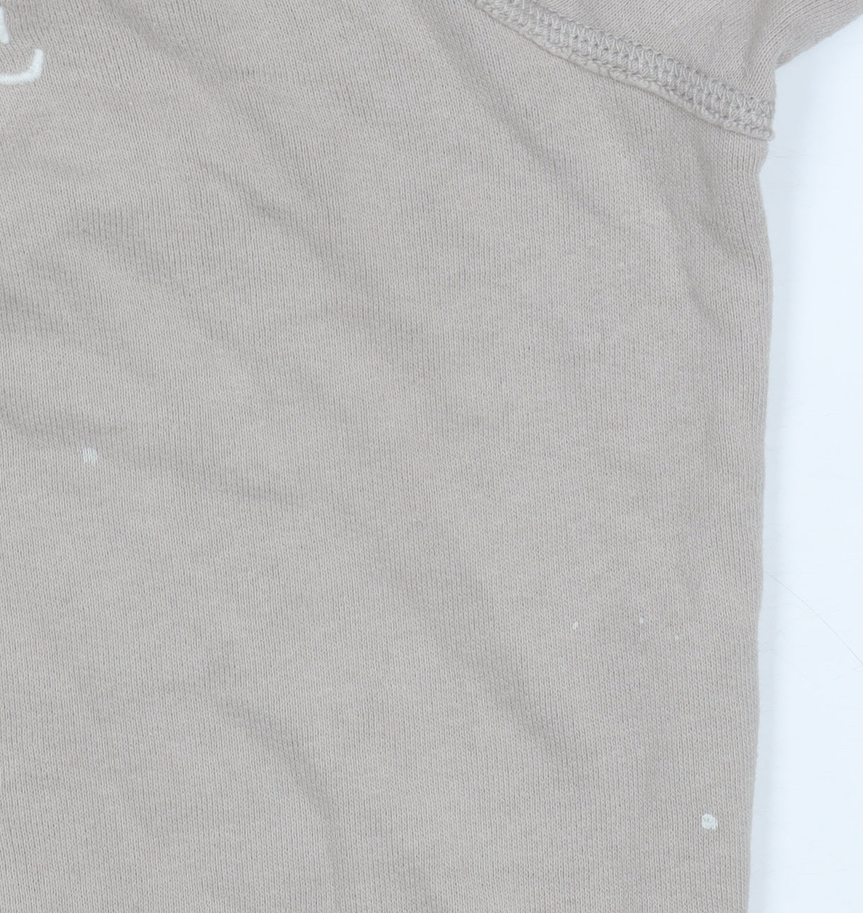 Mens UK L Regular Abercrombie & Fitch Beige Pullover Hoodie