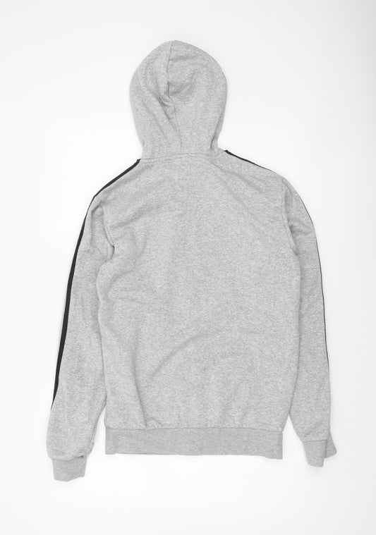 Adidas Men’s Grey Full Zip Hoodie Small Regular Fit