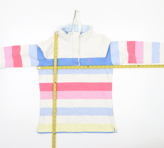 Womens UK 10 Regular Joules Multicoloured Henley Sweatshirt
