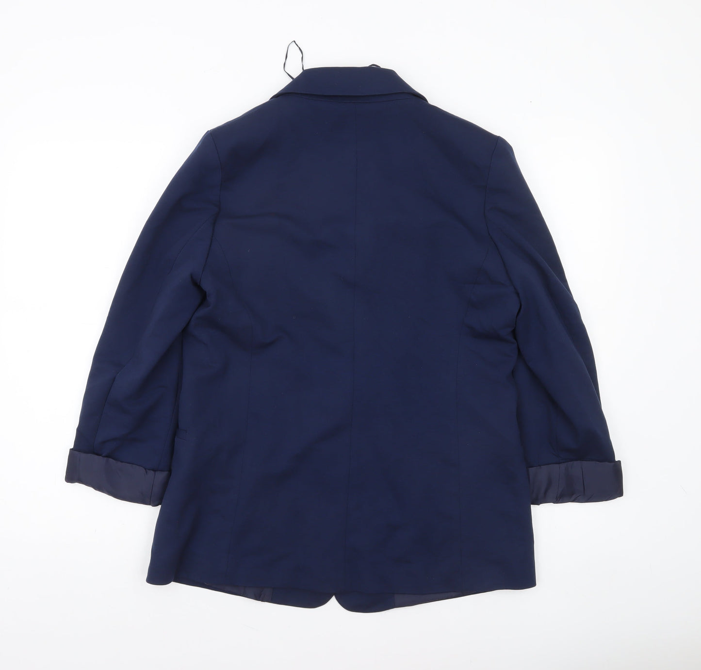 Bonmarché Women's Navy Blue Size 12 Single-Breasted Blazer