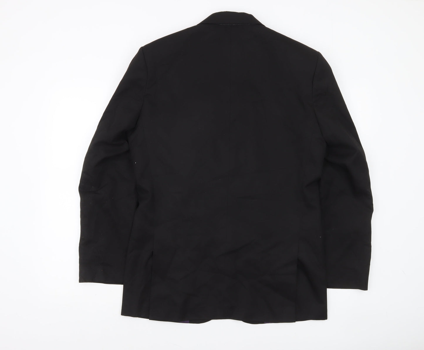 Marks and Spencer Men’s Black 38 Regular Fit Two Button Blazer
