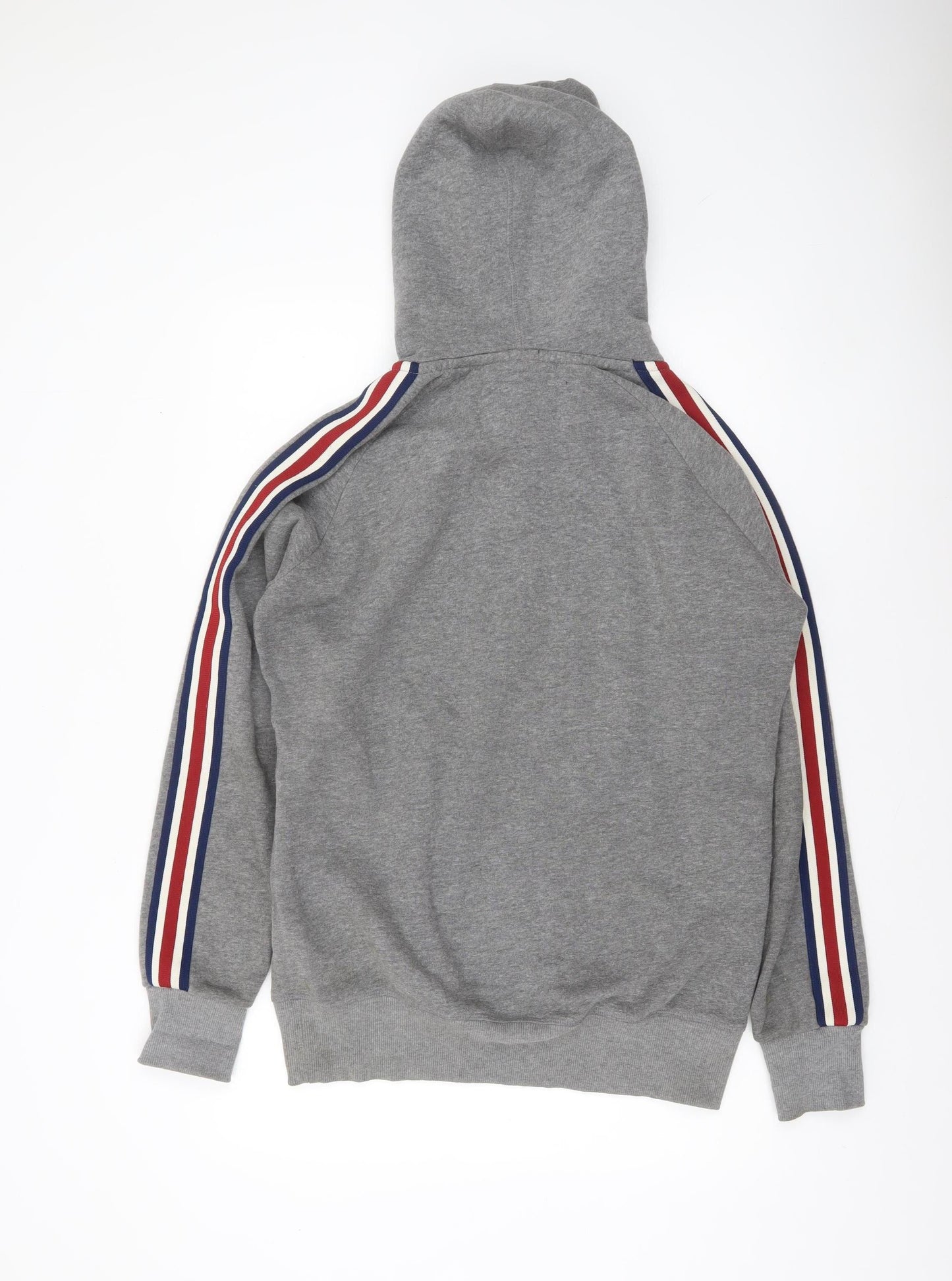 Superdry Men's Grey Pullover Hoodie Large Athletic Division Sweatshirt