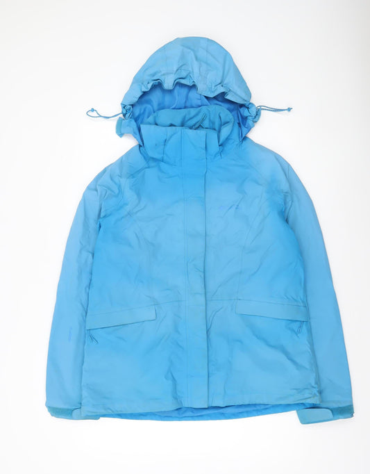 Womens UK Size 16 Regular Mountain Warehouse Blue Polyester Jacket