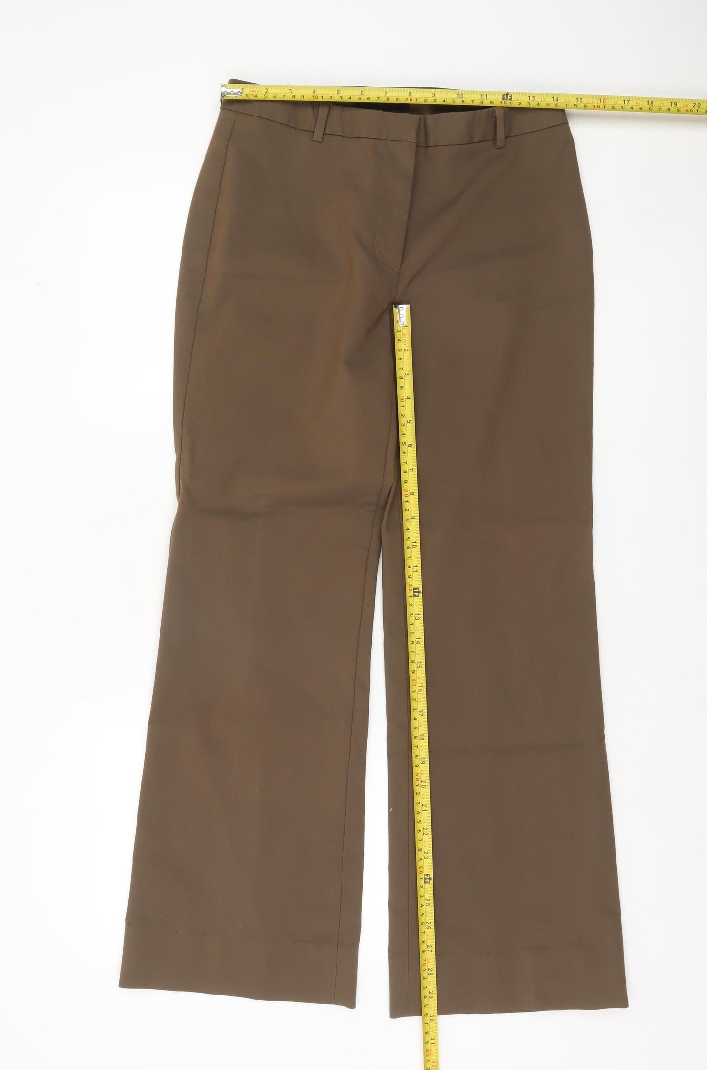 Talbots Women’s Brown Dress Pants Size 4 Regular Stretch Twill Trousers