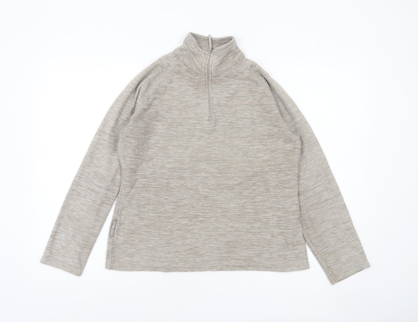 Womens UK 12 Regular Mountain Warehouse Beige Pullover Sweatshirt