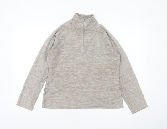 Womens UK 12 Regular Mountain Warehouse Beige Pullover Sweatshirt