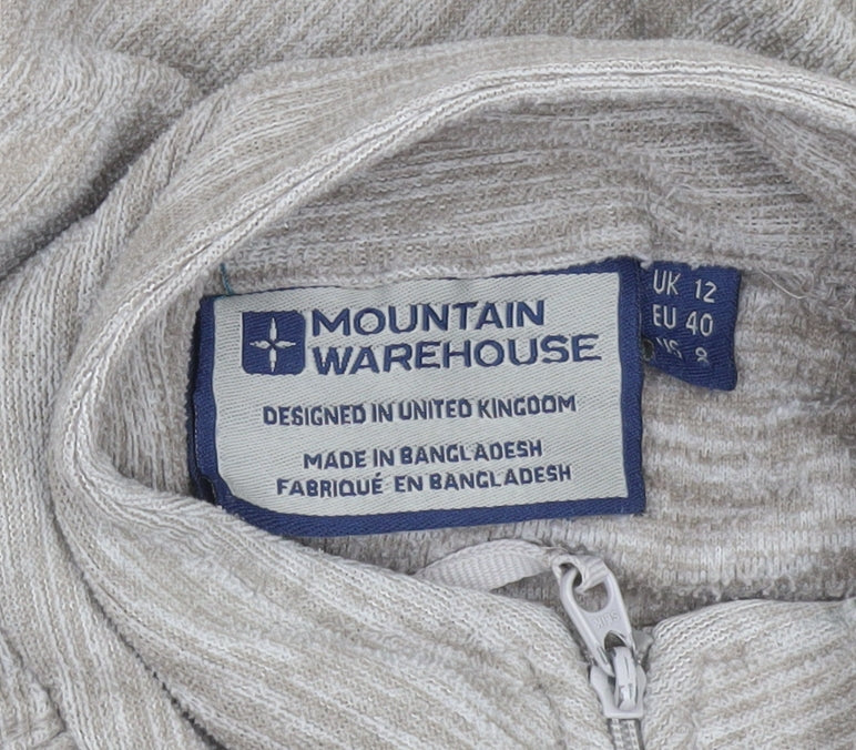 Womens UK 12 Regular Mountain Warehouse Beige Pullover Sweatshirt
