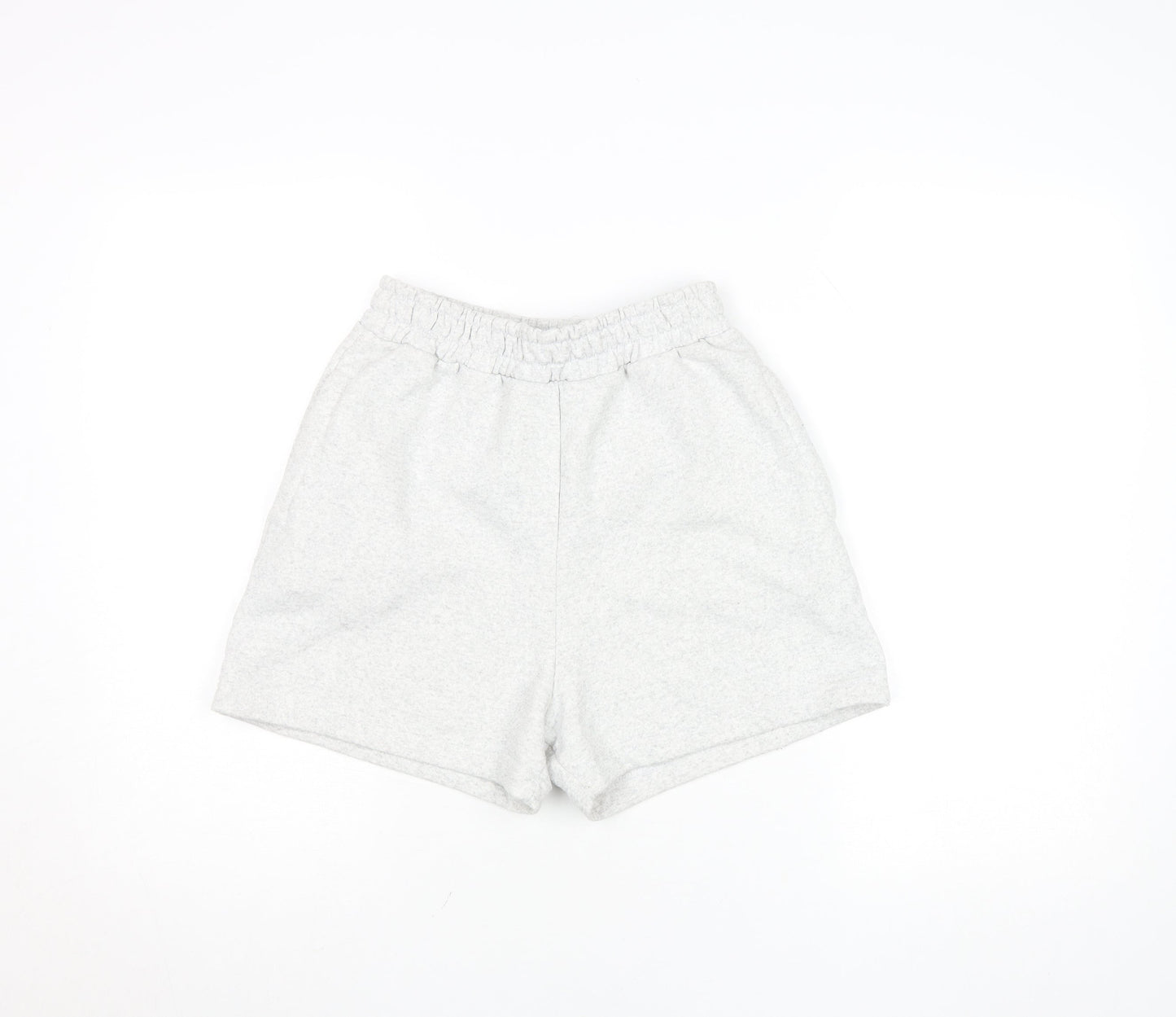 PrettyLittleThing Women’s Grey Size 8 Sweat Shorts Cotton Blend