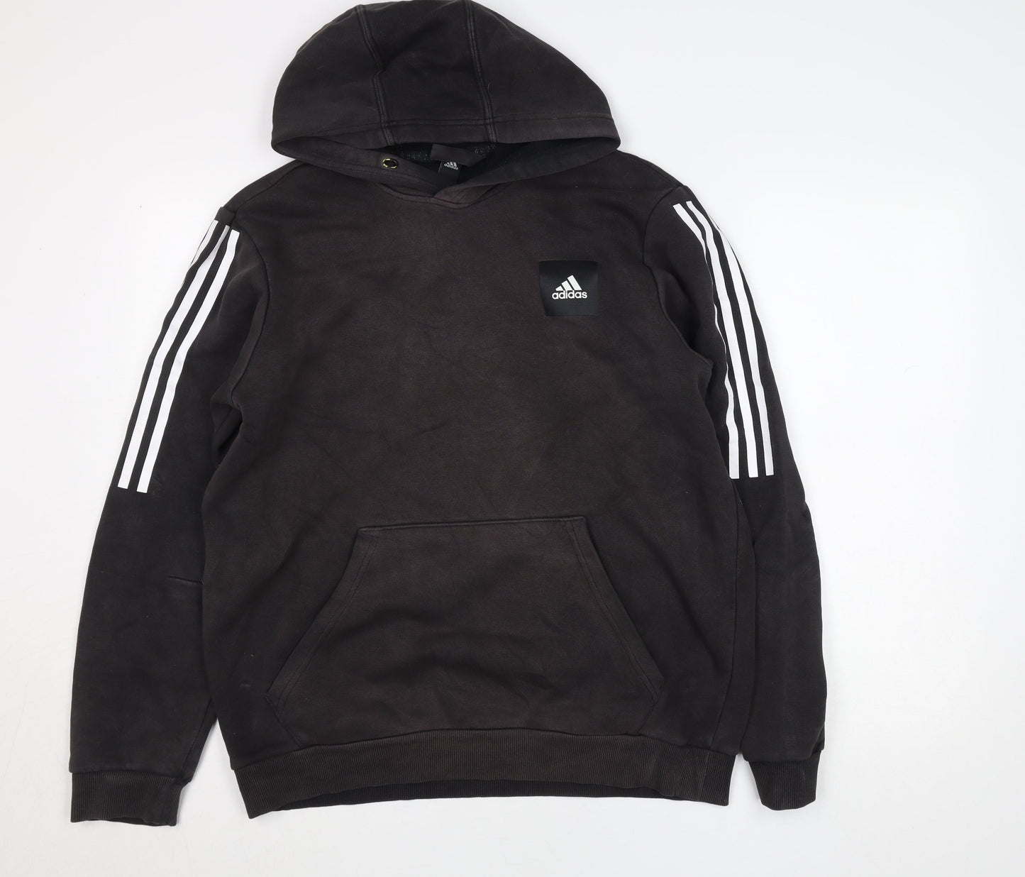 Adidas Womens Black Hoodie Size 2XL Pullover Hooded Sweatshirt