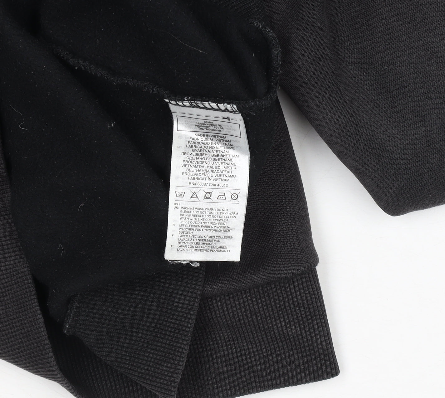 Adidas Womens Black Hoodie Size 2XL Pullover Hooded Sweatshirt