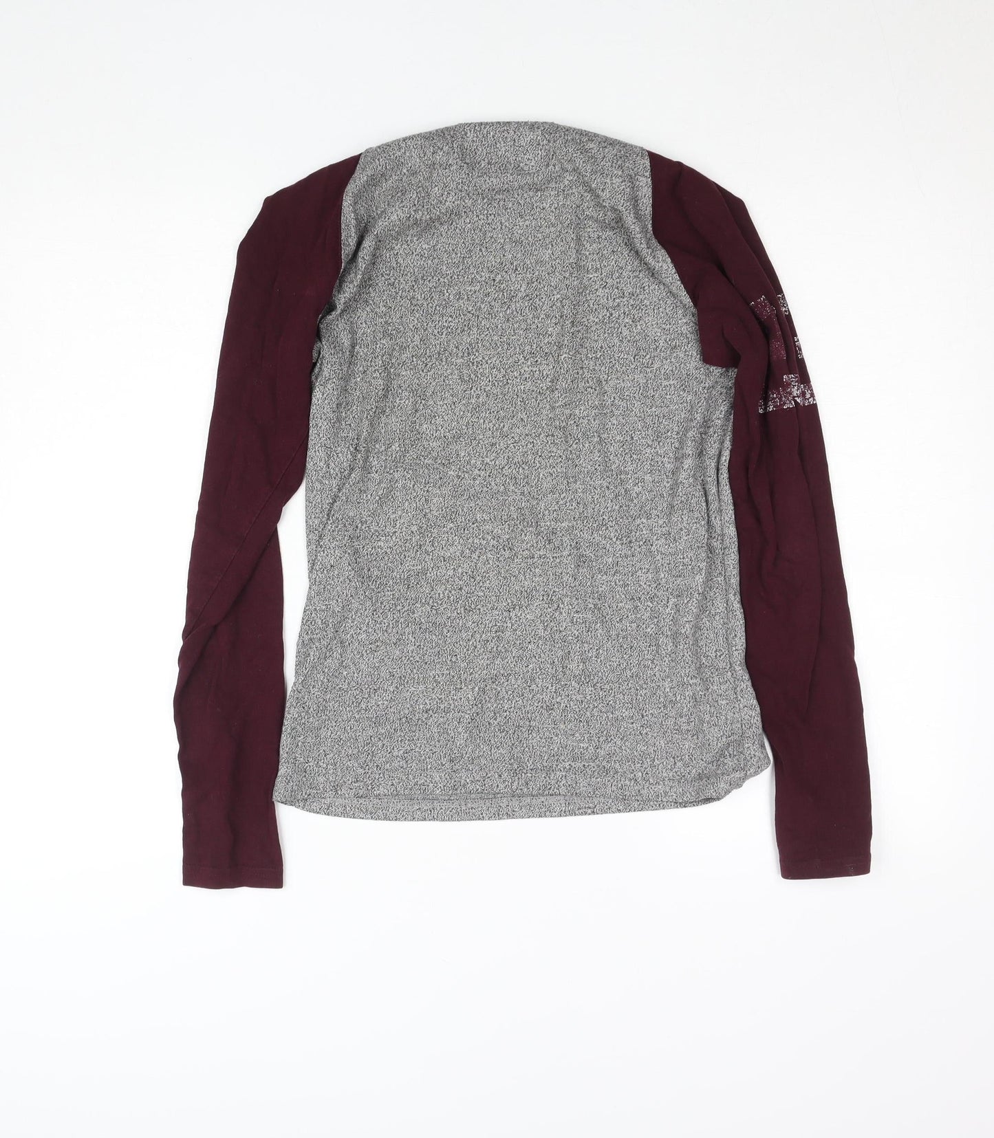 Superdry Men's Grey Track & Field Long Sleeve Slim Fit Top S