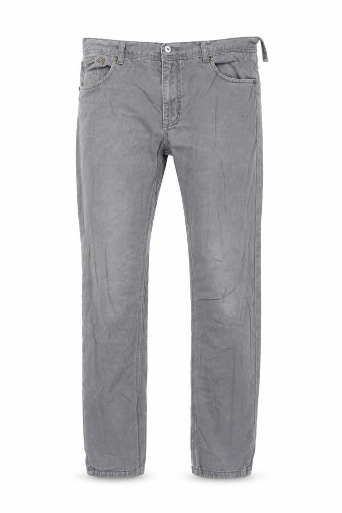 21MEN Womens Slim Fit Grey Jeans 34 Straight Denim Size UK