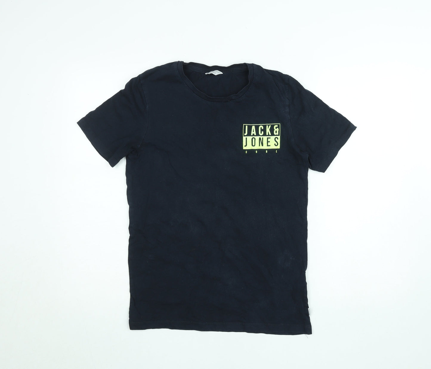 Mens UK Size M JACK & JONES Black  Cotton T-Shirt