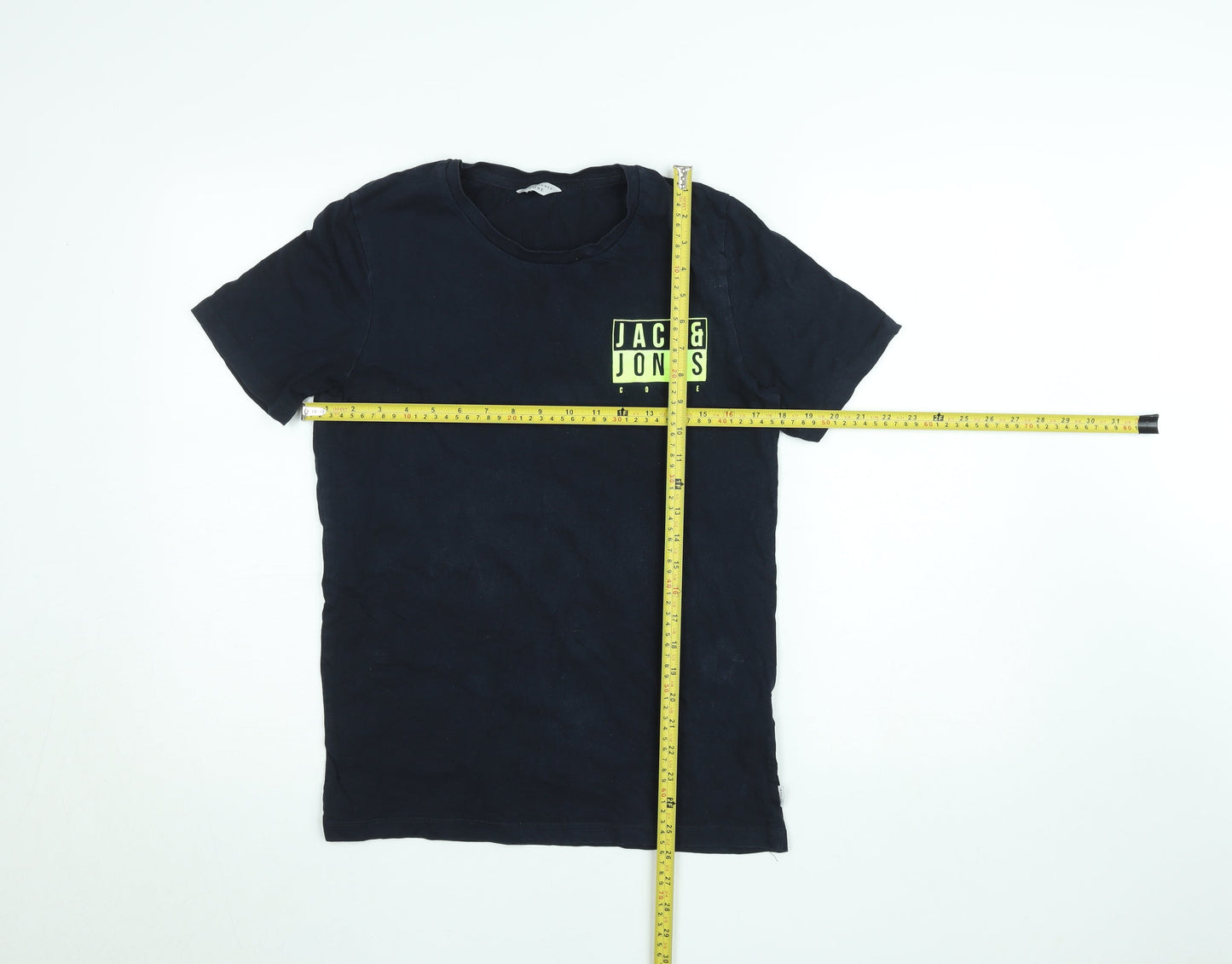 Mens UK Size M JACK & JONES Black  Cotton T-Shirt
