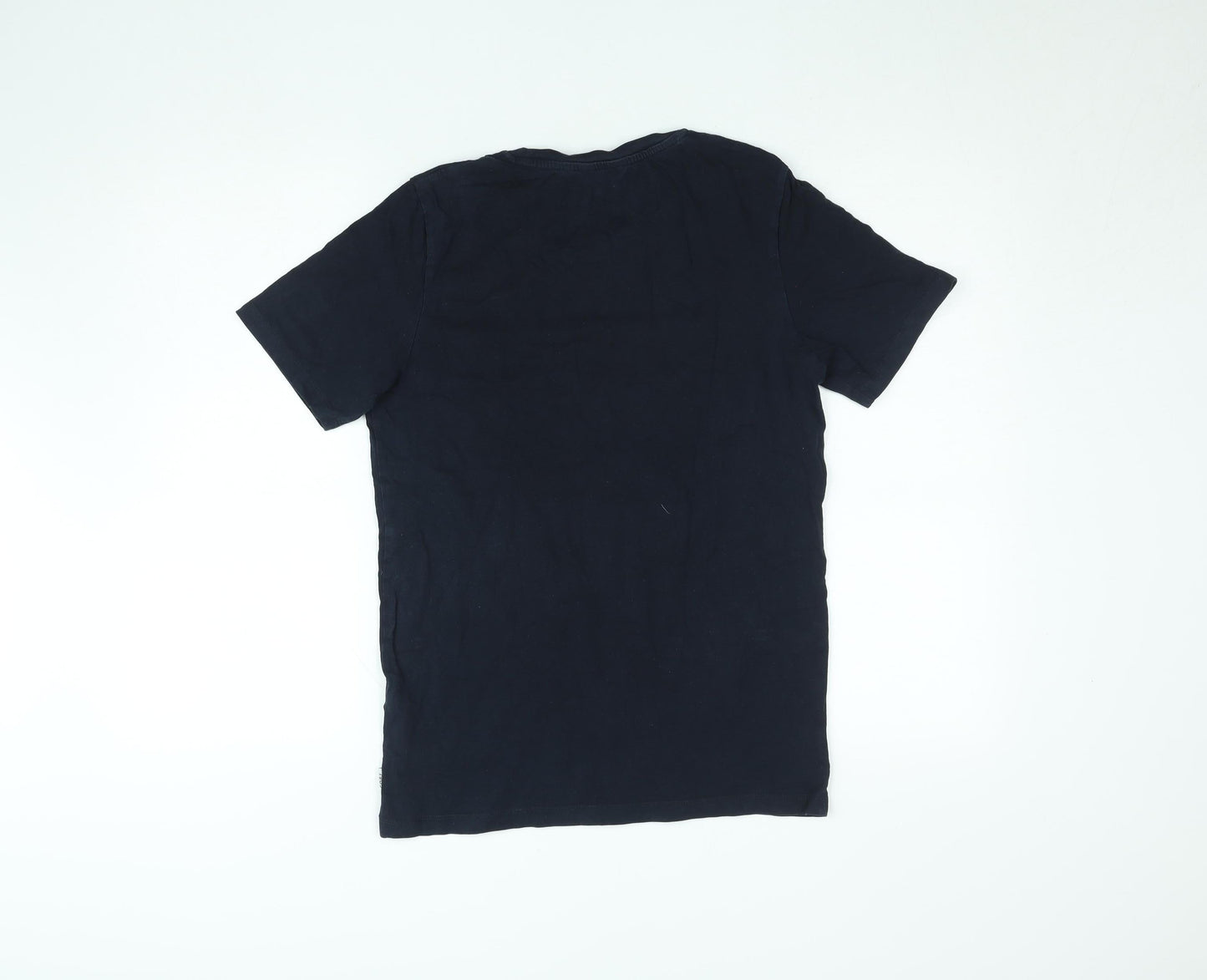 Mens UK Size M JACK & JONES Black  Cotton T-Shirt