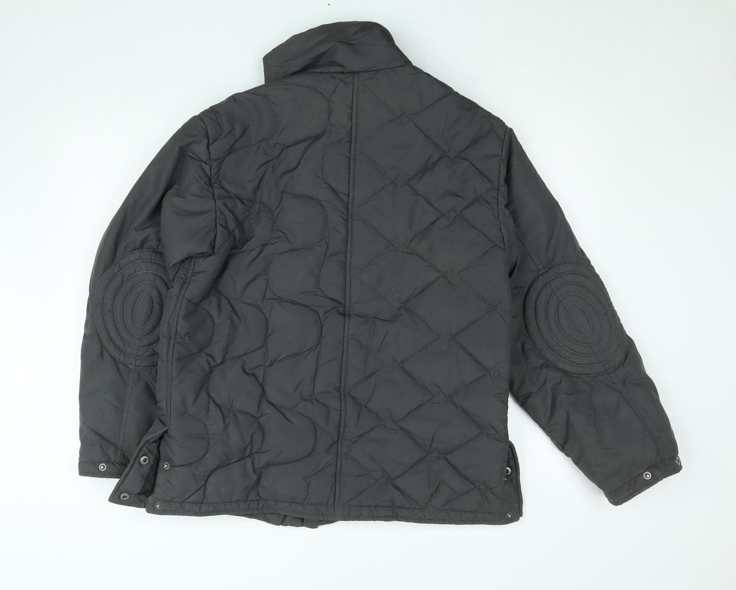 Phat Farm Men's Black Quilted Nylon Winter Jacket Size S