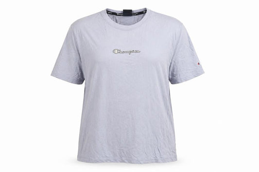 Womens UK Size XL Champion Blue 100% Cotton T-Shirt