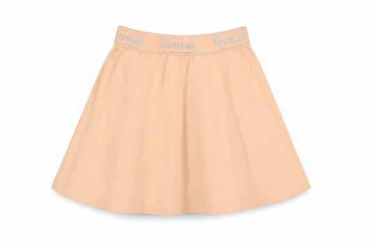 Firetrap Girls Pink A-Line Skirt 7-8 Years Elastic Waist Glitter Logo