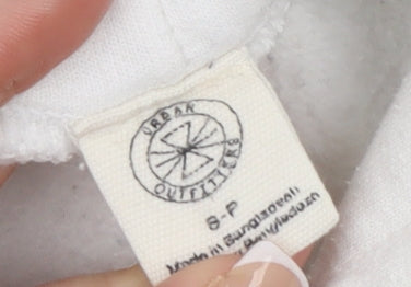 Urban Outfitters Women White Sun Graphic Pullover Hoodie Size S