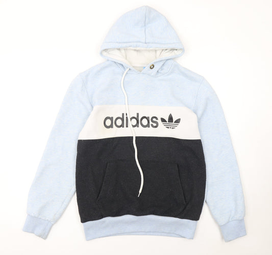 Adidas Men's Multicoloured XL Pullover Hoodie with Logo Print