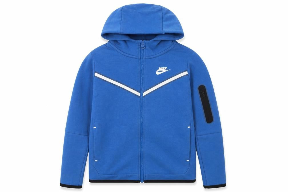 Nike Boys Blue Full Zip Hoodie L Reflective Trim Sportswear 12-13 Years