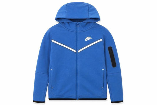 Nike Boys Blue Full Zip Hoodie L 147-158cm Reflective Trim Sportswear