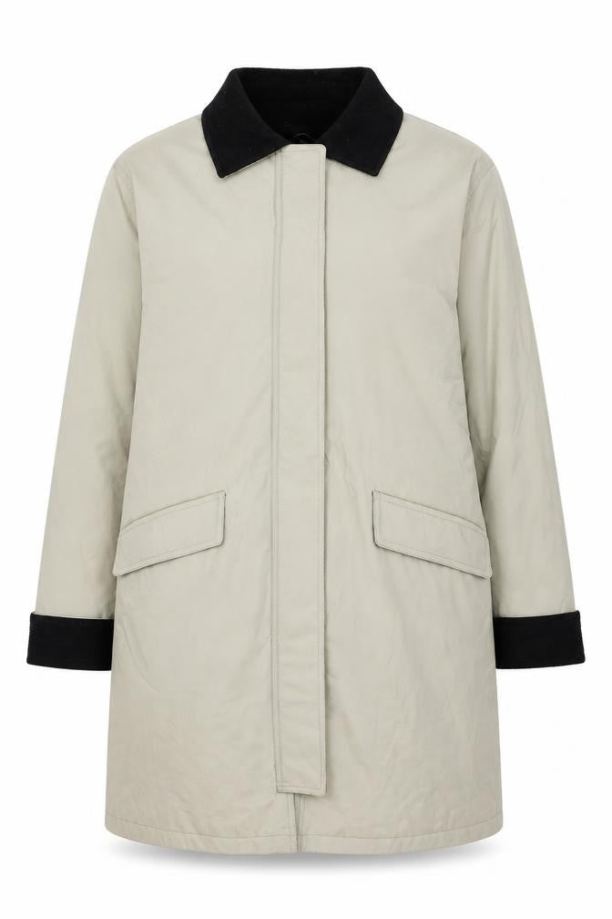 Dennis Basso Men's Beige Mid-Length Rain Coat Jacket M