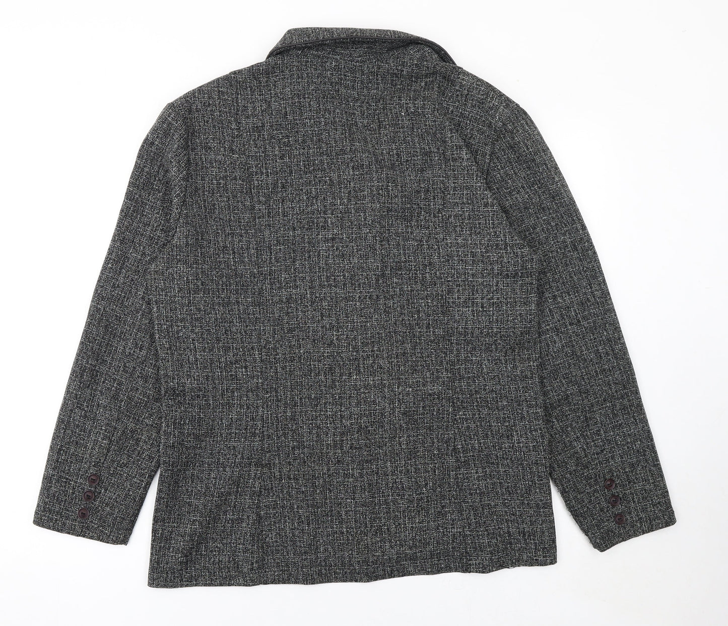 Miss Sukhmani of London Women's Grey Size 16 Classic Tweed Suit Jacket