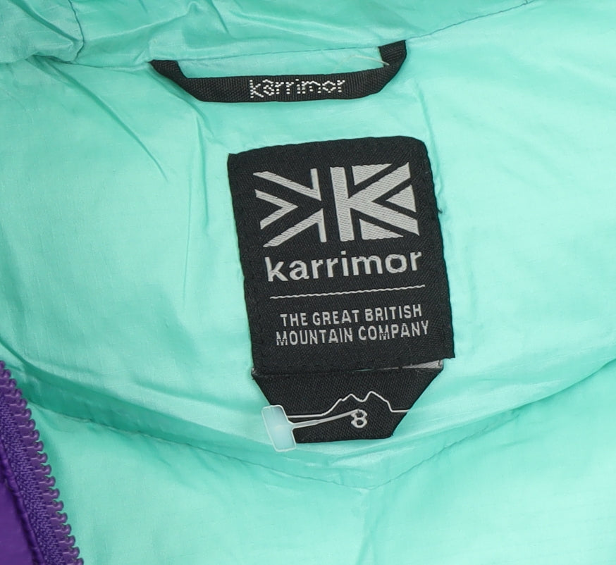 Womens UK Size 8 Regular Karrimor Purple Nylon Jacket