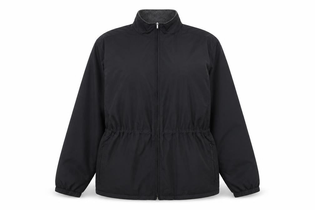Cutter & Buck Women's Black Mid-Length Windbreaker Jacket Size M