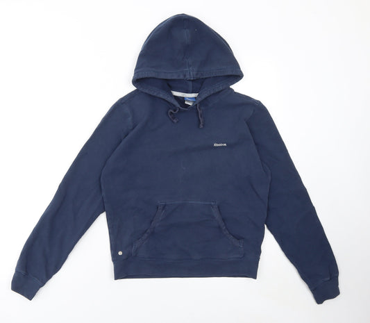 Womens UK 10 Regular Reebok Blue Pullover Hoodie
