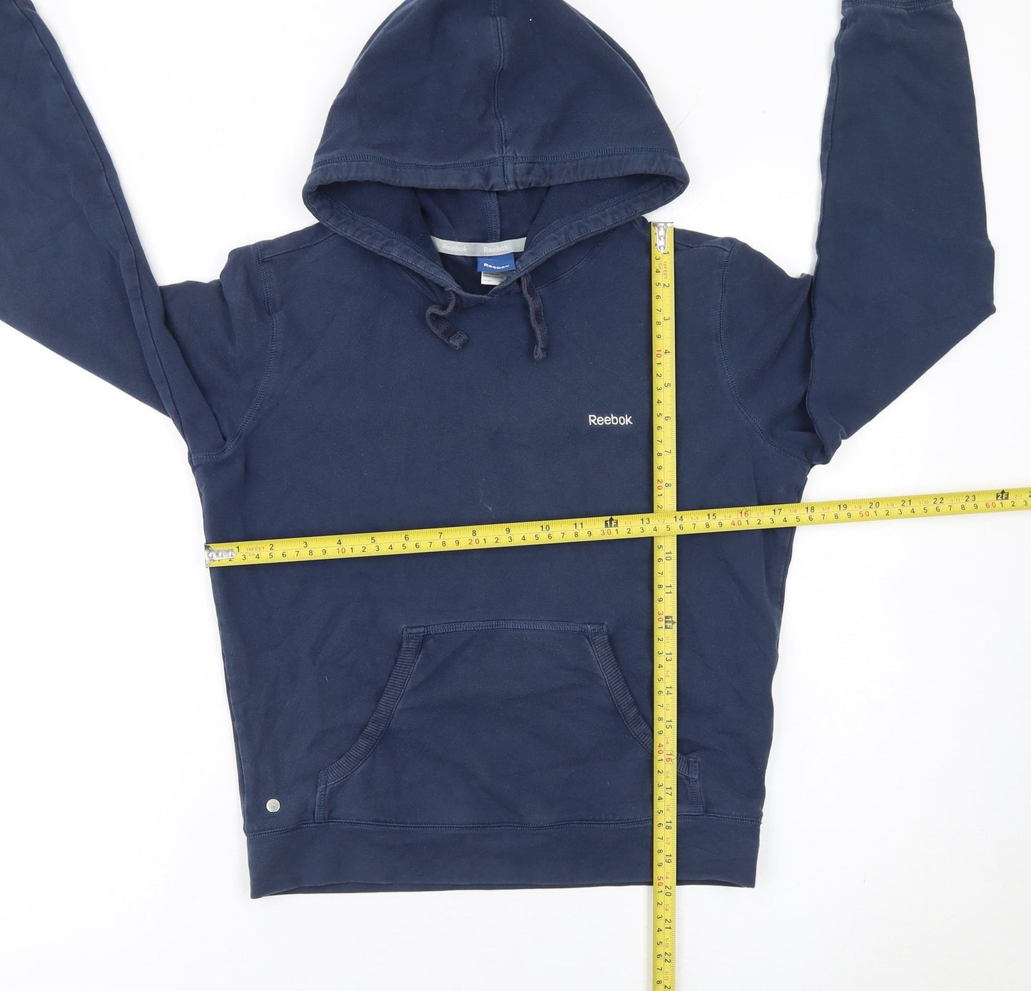 Womens UK 10 Regular Reebok Blue Pullover Hoodie
